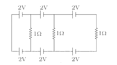 In the below circuit, the current in each resistance is: