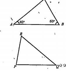 In the triangles beiow, A B=Q R B C=R P, C A=P Q