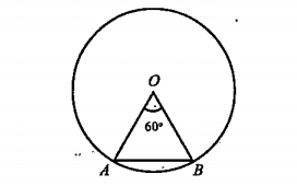 In figure. below, O is the centre of the (circ)le and A, B are points on the (circ)le. Compute angle A and angle B.