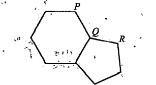 The figure shows a,regular pentagon and a regular hexagon put together. How, much is angle PQR ?