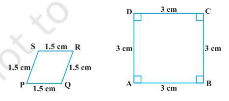 State  whether the following quadrilaterals are similar or not: