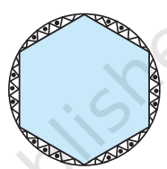 A round table cover has six equal designs as shown in  Fig. 12.14. If the radius of the cover is 28 cm, find the cost of making the  designs at the rate of R s\ 0. 35\ p e r\ c m^2.
