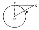 In the figure, PQ is a tangent to a circle with centre O. QR=RO. If PQ= 3 sqrt(3) cm and ORQ is a line segment, find the radius of the circle.