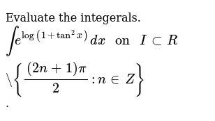 Indefinite Integral Of Tan 2x