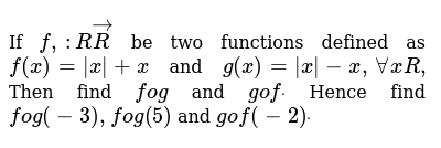 If F G R R Be Two Functions Defined As F X X X And G X X X