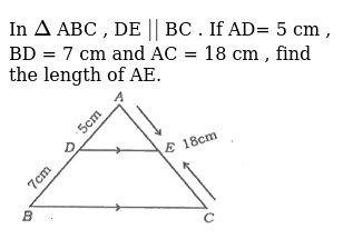 In Delta Abc De If Ad 5 Cm 7 Cm And Ac