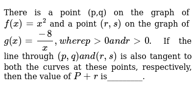 There Is A Point P Q On The Graph Of F X X 2 And A Point R