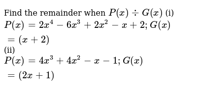 If P X 3x 3 2x 2 6x 5 Find P 2