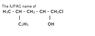 The Iupac Name Of H 3 C Ch Ch 2 Ch Ch 2 Cl