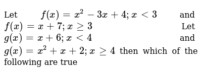 Based On The Function F X X 4 3x 2 1 And The Graph Of G X Below