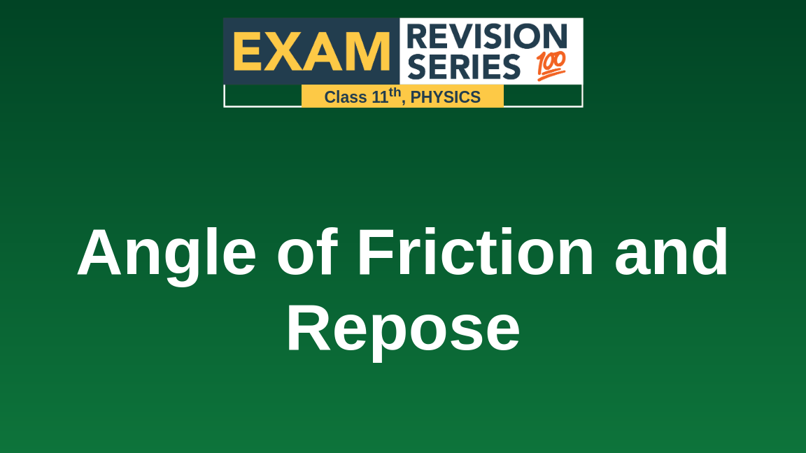 Derive Relation For Coefficient Of Friction In Terms Of Tangent O
