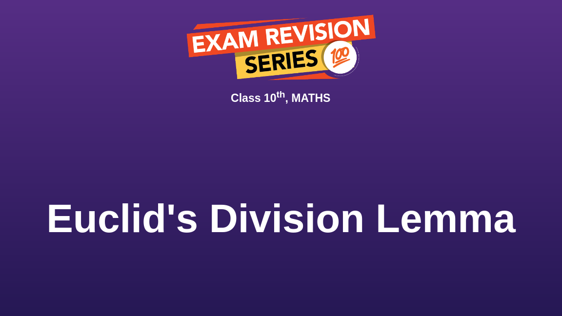 Euclid S Division Lemma