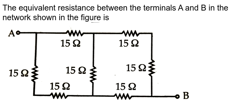 Calculate The Equivalent Resistance Between The Terminals A And B