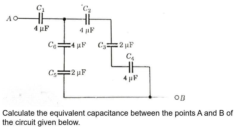 Calculate The Equivalent Capacitance Between Points A And B In Fig