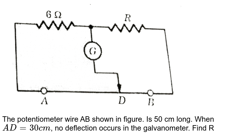 in the potentiometer experiment shown in figure