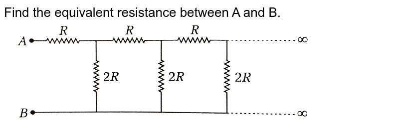 Find the equivalent resistance between A and B