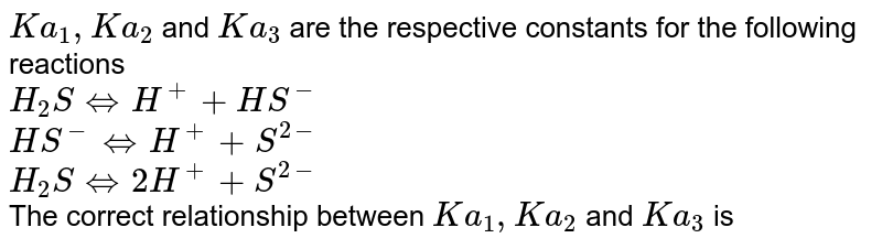 ka of h2s