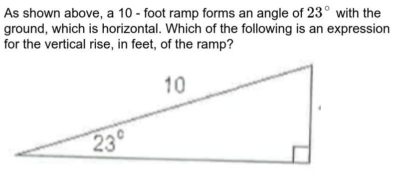 A Ramp For Unloading A Moving Truck Has An Angle Of Elevation Of 30 If The Top Of The Ramp Is 0 9m Above The Ground Level Then Find The Length Of The