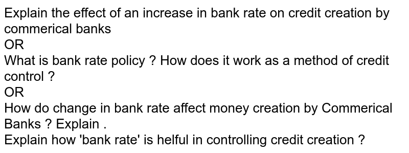 what is credit creation explain it