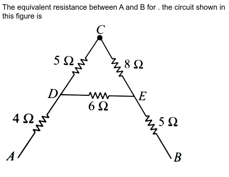 What Is The Equivalent Resistance Between A And B In The Circuit O