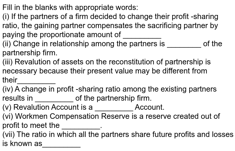 In The Absence Of Partnership Deed The Profits Of A Firm Are Divid