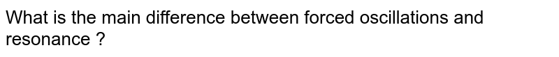 what-is-forced-oscillation