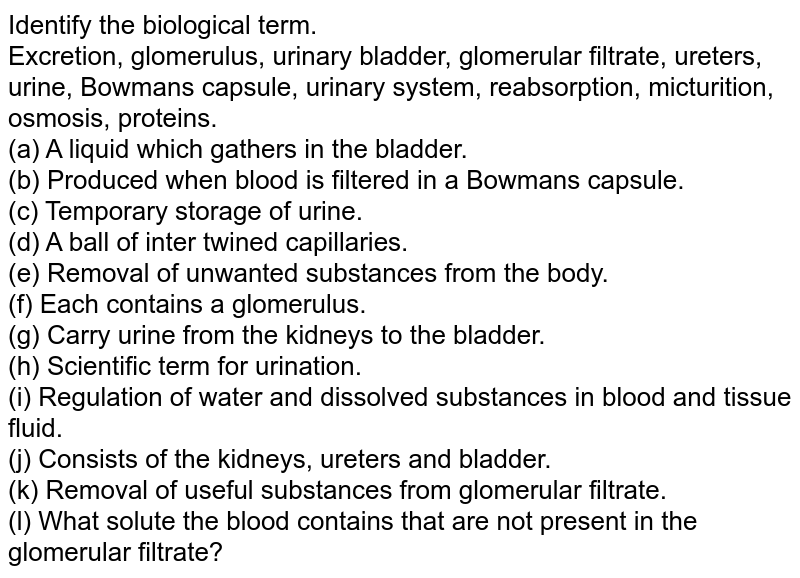 Main function of uriniferous tubulesa Concentration of urine b Pas