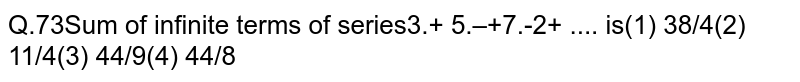 Sum of infinite terms of series 3+5.(1)/(4)+7.(1)/(4^(2))+.... is