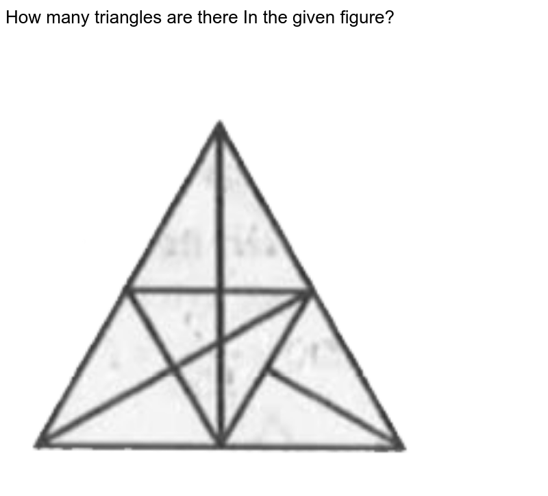 How many triangles are there in the given figure?