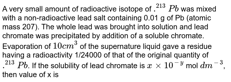 Which Formula Represents Lead(Ii) Chromate? (1) Pbcro4 (3) Pb2Cro Which Formula Represents Lead(Ii) Chromate? (1) Pbcro4 (3) Pb2Cro