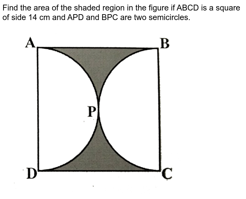 Find The Area Of The Shaded Region In The Given Figure If Abcd Is 2733