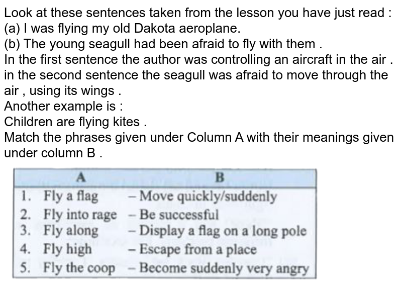 match-the-phrases-given-under-column-a-with-their-meanings-given-u