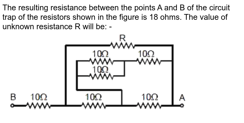 Consider the infinite chain of resistors shown in the Figure. Calc