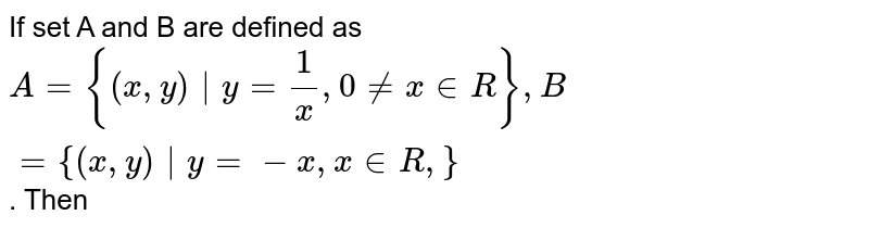 If A And B Are Two Sets Then A ∩ A ∪ B Equals : A A B B C ϕ D Non