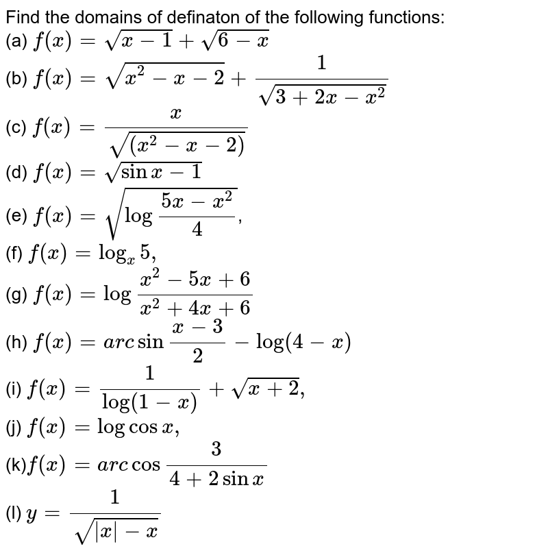 Let F X 1 X Ln X Sqrt X 2 1 Sqrt 1 X 2 A N D H X F X F 2 X F 3 X Dot Then