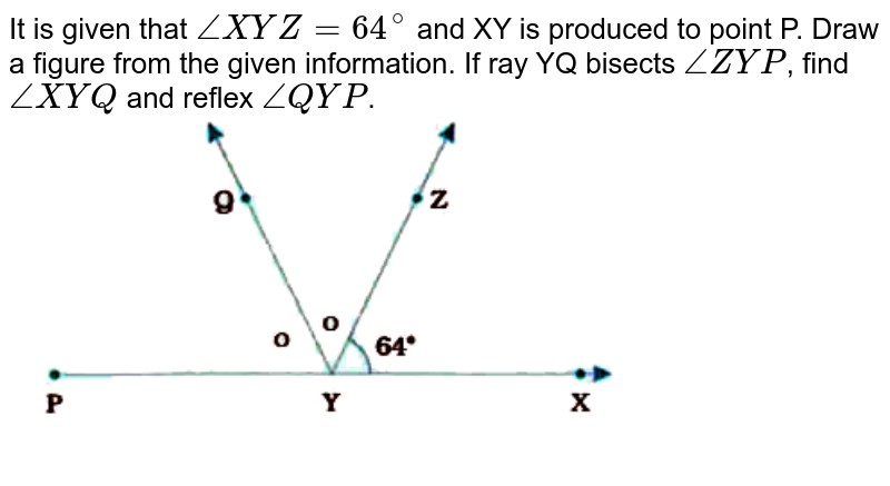 It Is Given That ∠xyz 64º And Xy Is Produced To Point P Draw A 0057