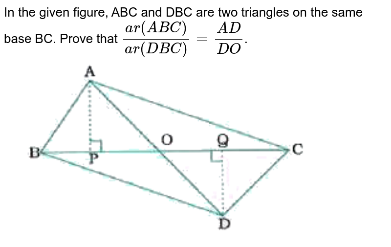 Abc And Dbc Are Two Isosceles Triangles On The Same Base Bc See Th