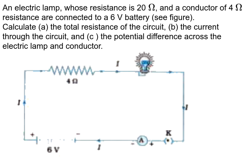 A Current Of 1 Ampere Flows In A Series Circuit Having An Electric