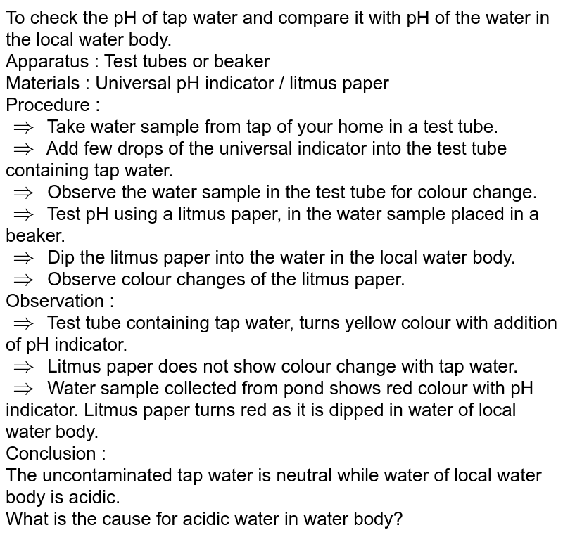 State the colour change in a universal indicator e.g. pH paper on1