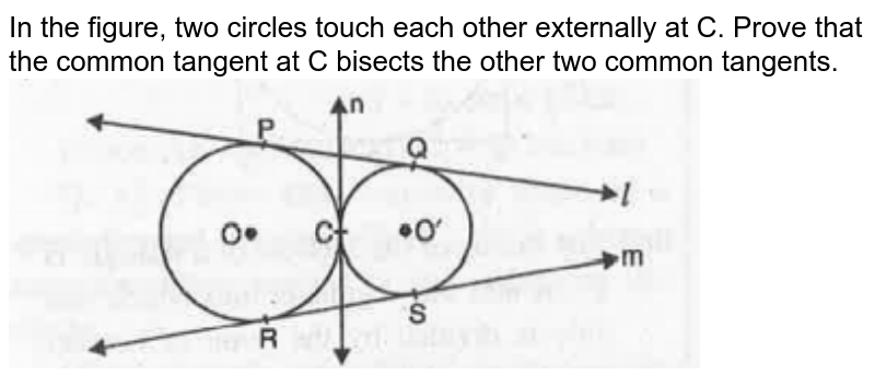 In The Given Figure Two Circles Touch Each Other At C And AB Is A