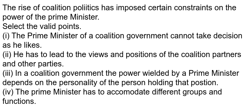 coalition government essay