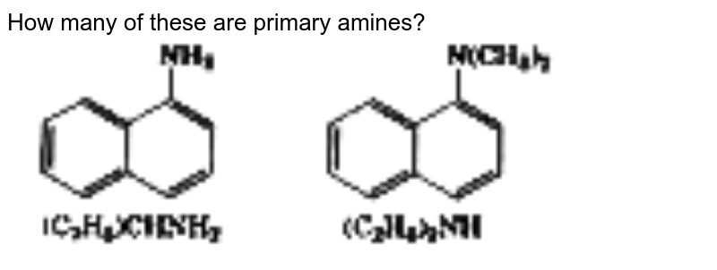How many of these are primary amines?