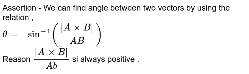 If `vec a` and `vec b` are two unit vectors and `theta` is the angle between them, then the unit vector along the angular bisector of `vec a` and `vec b` will be given by