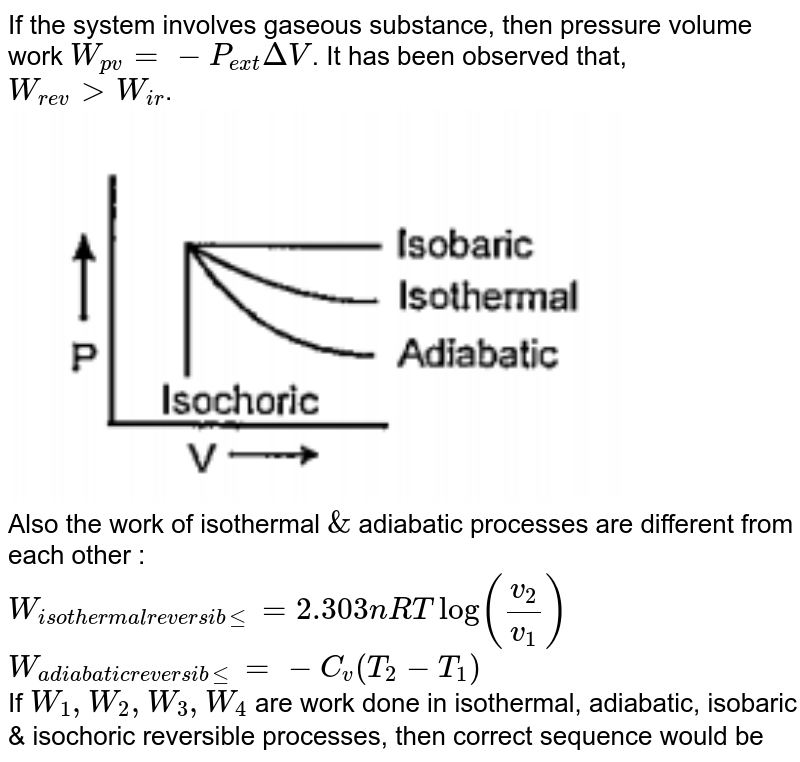 Work done by the system in isothermal reversible process is w_(rev