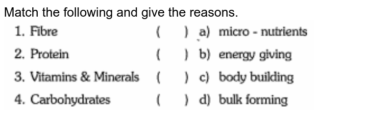 Match the following and give the reasons. <br><img src="https://doubtnut-static.s.llnwi.net/static/physics_images/TLGB_SCI_VII_C01_S01_012_Q01.png" width="80%">