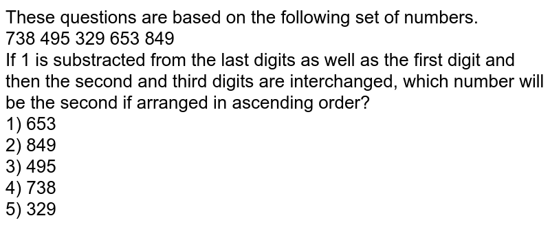 If in the following set of numbers the first and the third digits