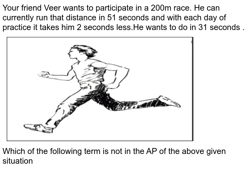 Your Friend Veer Wants To Participate In A 0m Race He Can Curre