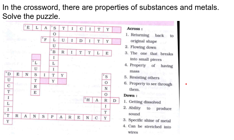 In the crossword, there are properties of substances and metals. Solve the puzzle.<br><img src="https://doubtnut-static.s.llnwi.net/static/physics_images/NAV_GCI_0VI_C05_S02_057_Q01.png" width="80%">
