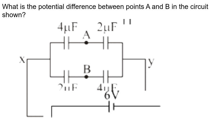 Determine the potential difference φA - φB between points A and B