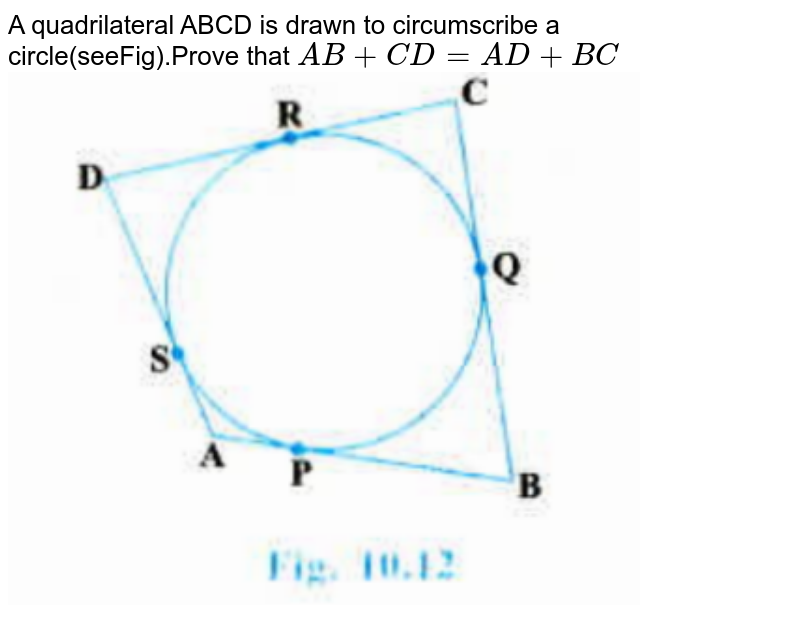A Quadrilateral Abcd Is Drawn To Circumscribe A Circle Prove That 6800